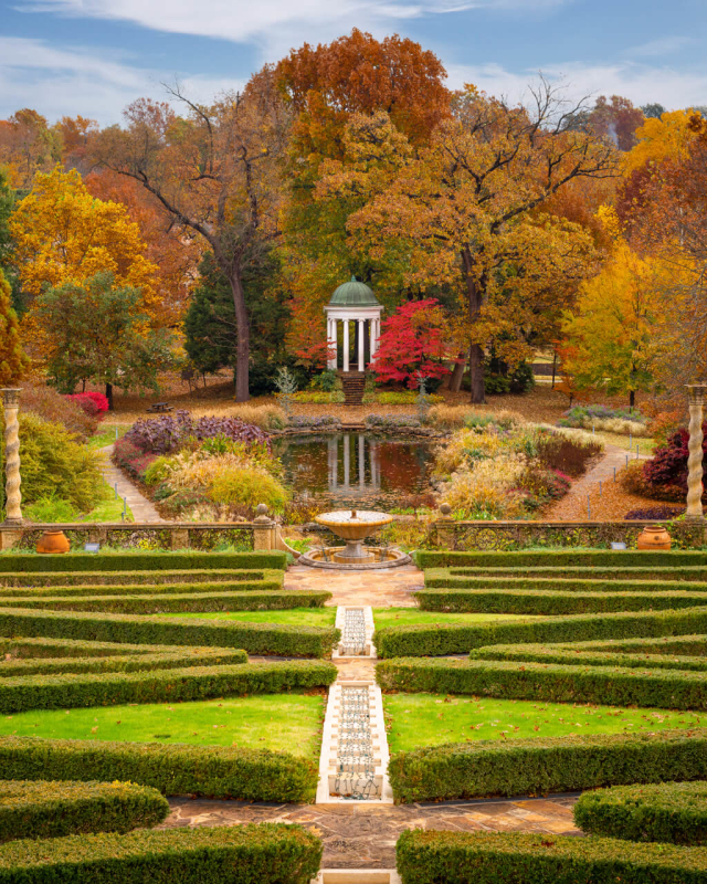Philbrook Museum Gardens in Fall