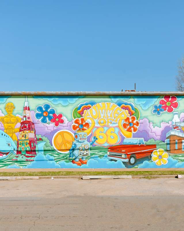Summer of 66 Mural in 39th Street District by Nick Bayer