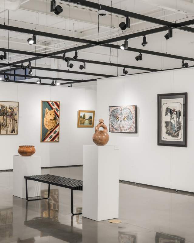 View of a gallery inside Exhibit C