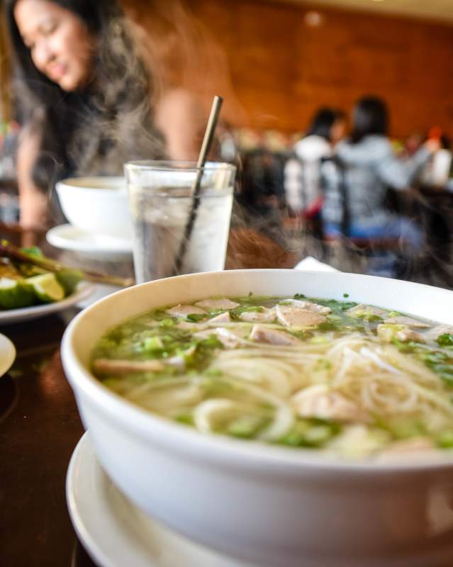 Pho meal from Oklahoma City's VII Asian Bistro