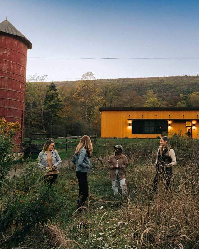 people at a farm