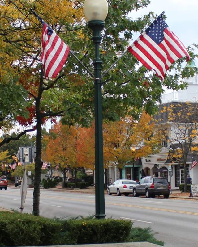View of Downtown Worthington in Columbus, OH