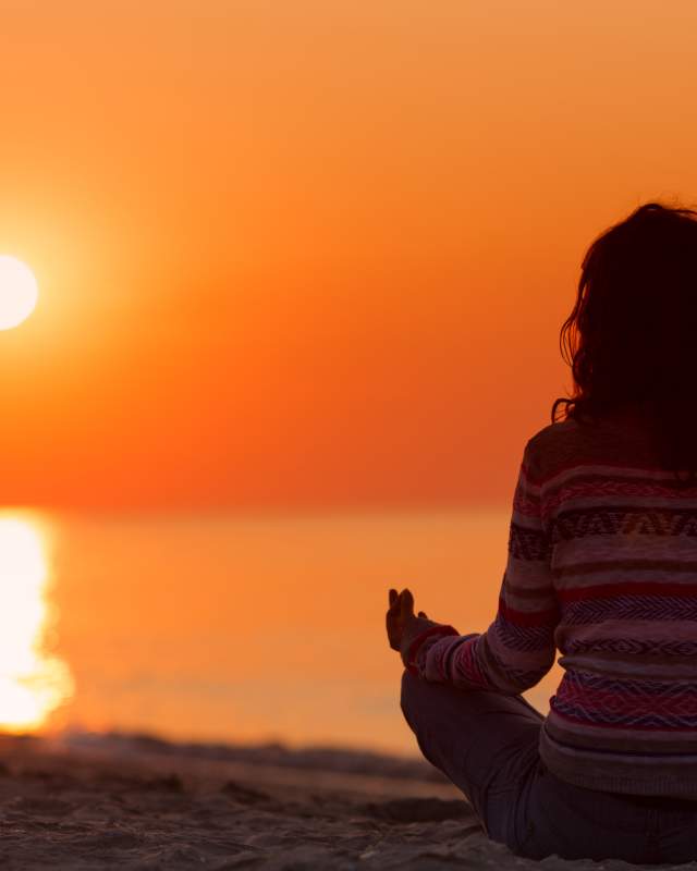 Yoga on the beach