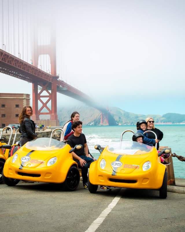 GoCar Tours by the Golden Gate Bridge in San Francisco