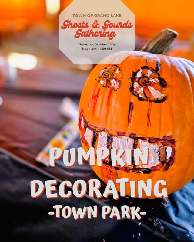 Ghosts & Gourds Pumpkin Decorating Poster