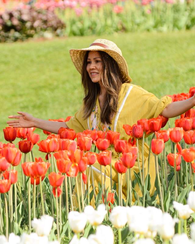 WOW Tulips with lady