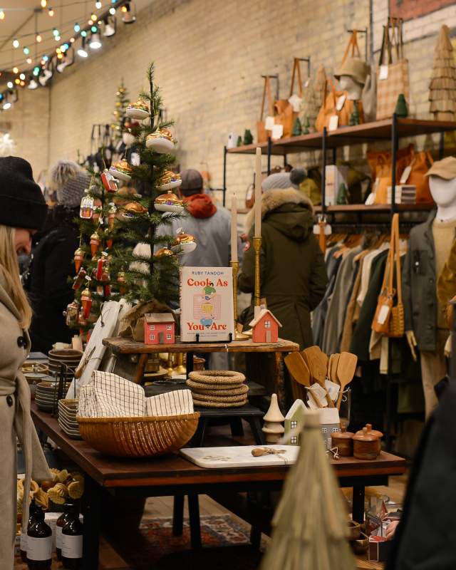 Winter holiday shopping