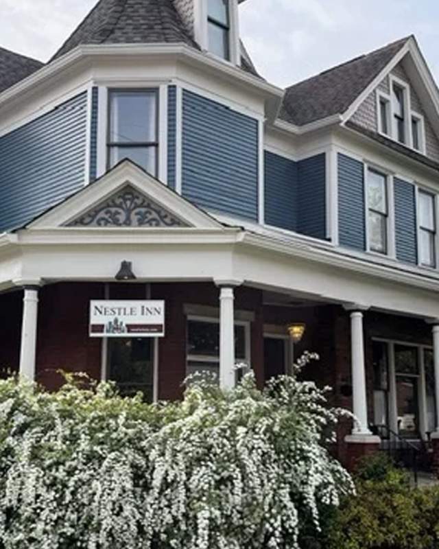 You'll find the Nestle Inn bed and breakfast in the popular Mass Ave neighborhood