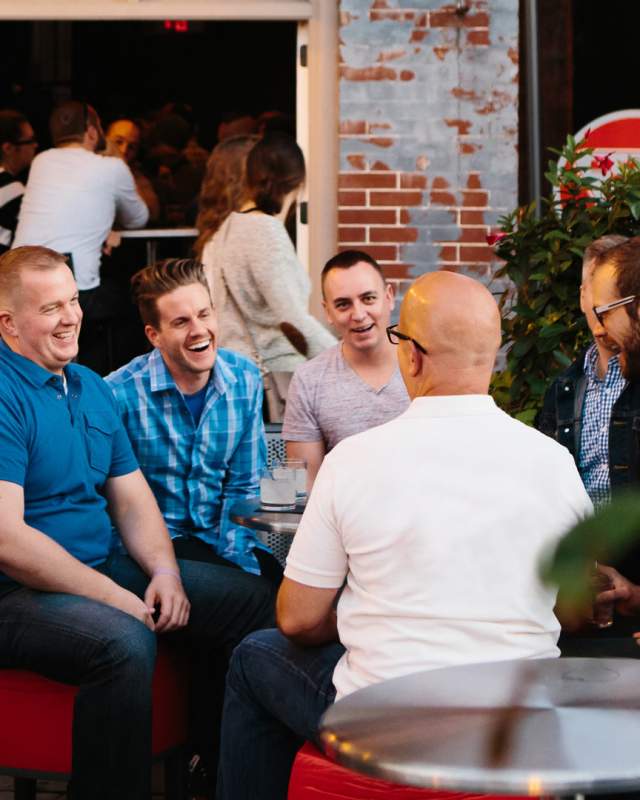 Gathering outside of Mass Ave's Metro Nightclub