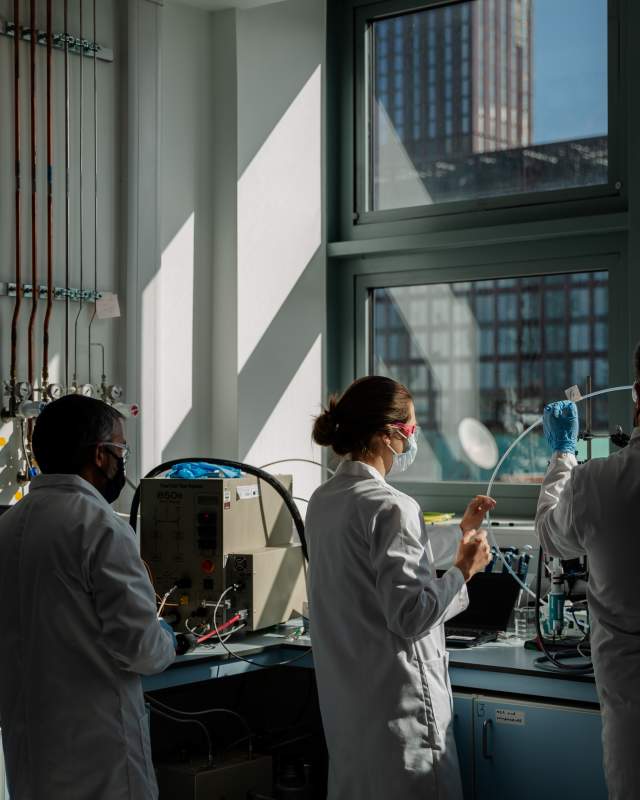 People working in a laboratory