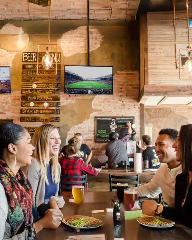 Dining out zoomed out