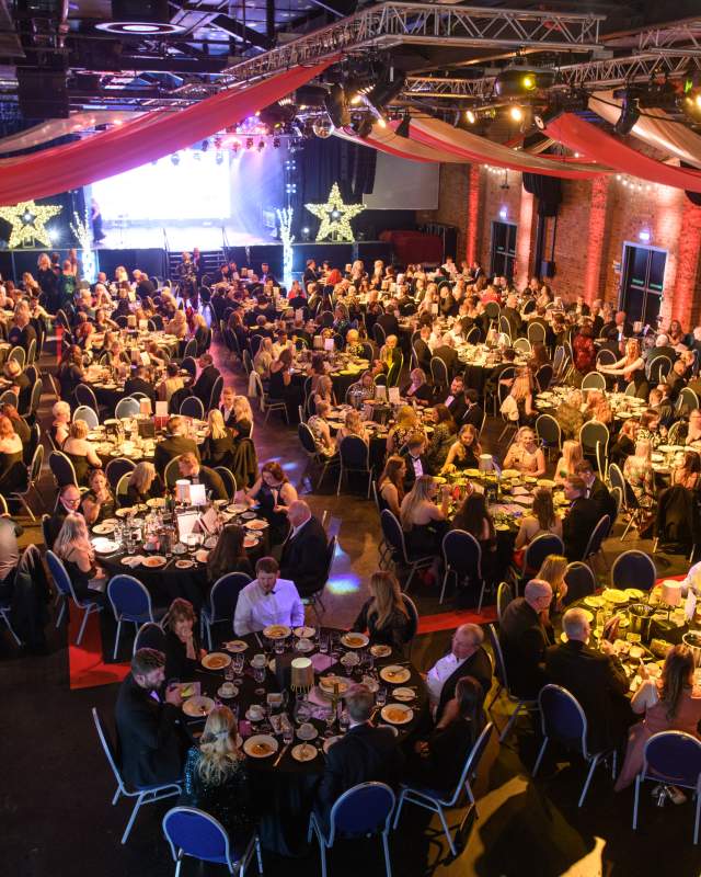 People at evening reception at Destination Lincolnshire tourism awards 2022