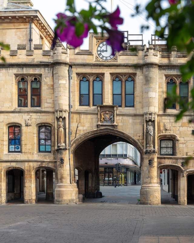 Heritage building in morning light