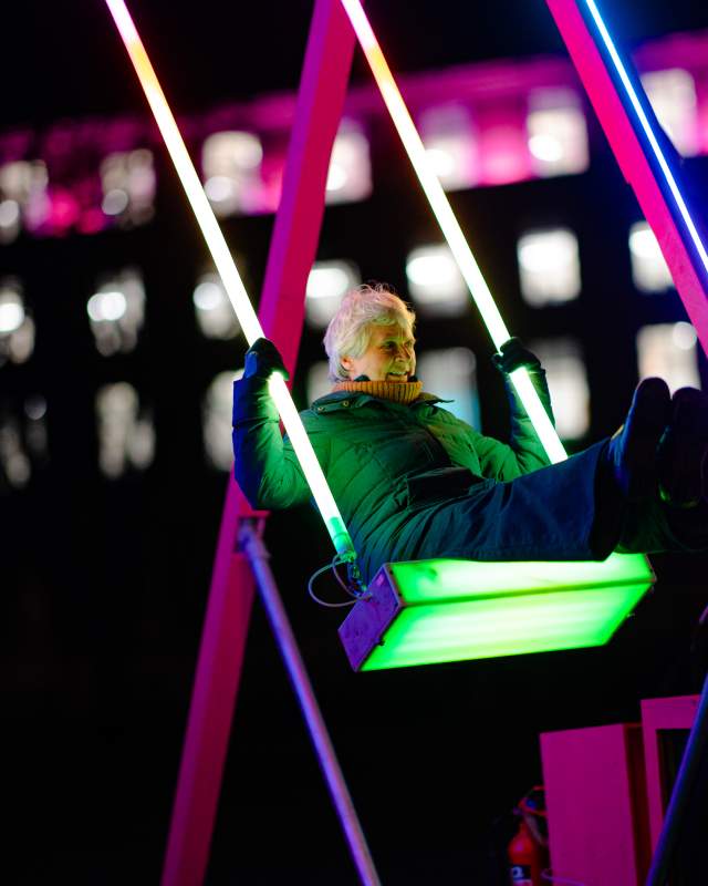 Swing Song, Bristol Light Festival. Photo credit Chris Cooper : Shotaway