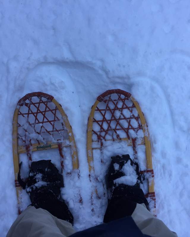 Snowshoeing in Maine