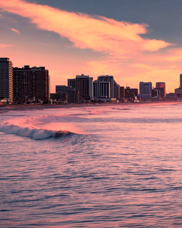 Beach-Skyline Sunset