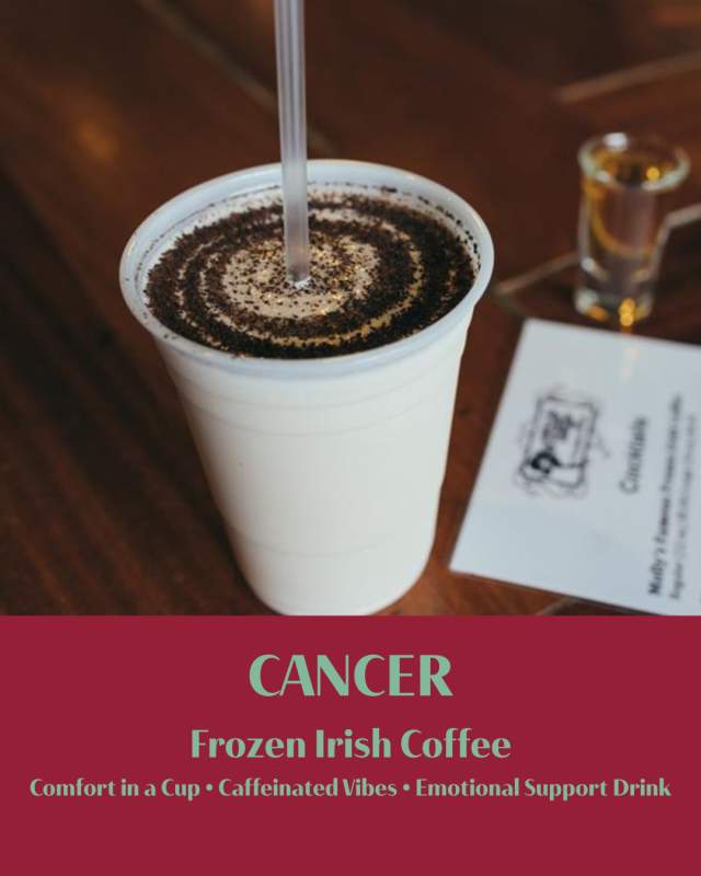 New Orleans Cocktail Astrology: Cancer - Frozen Irish Coffee