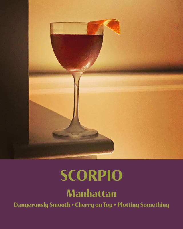 New Orleans Cocktail Astrology: Scorpio - Manhattan