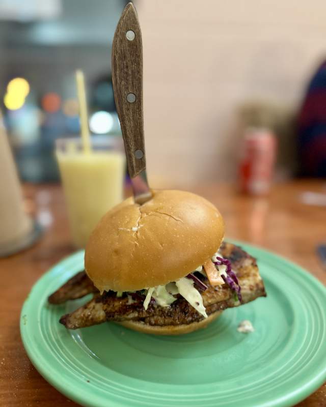 Blackened Fish Sandwich - Porgy's