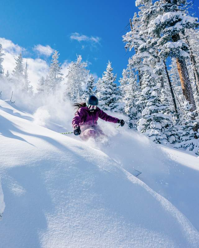 Tackle the powder at Angel Fire Resort.