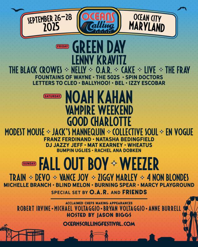 Oceans Calling Lineup