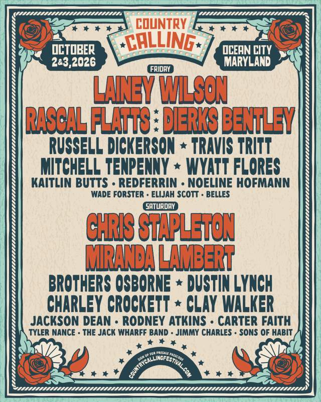 Country Calling Lineup
