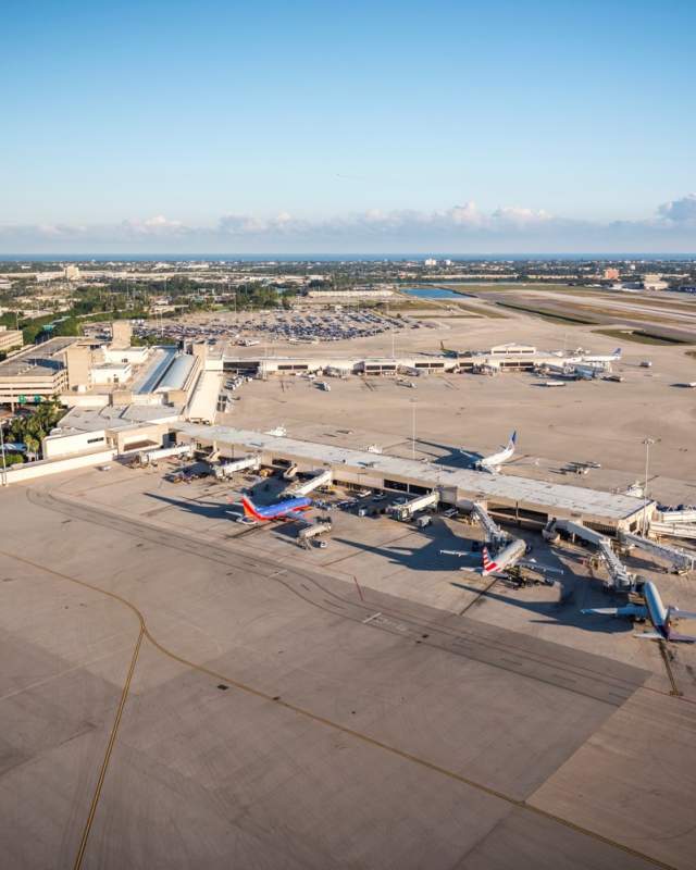 Palm Beach International Airport Aerial View