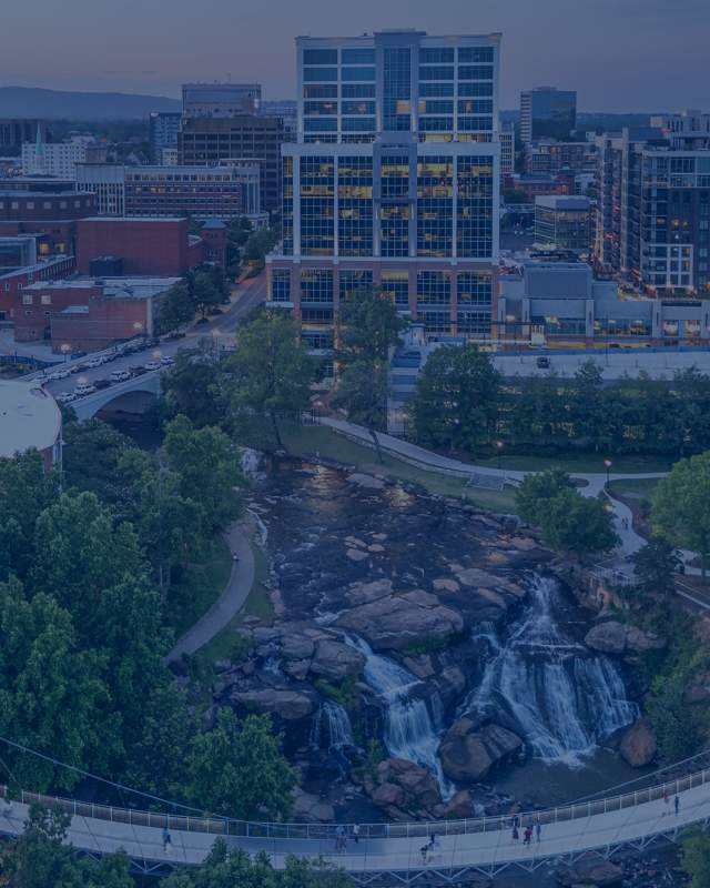 Downtown Greenville, South Carolina.