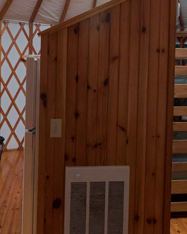 Inside of a cabin
