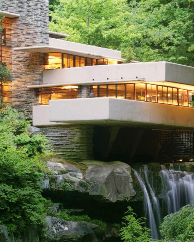Frank Lloyd Wright House Waterfall