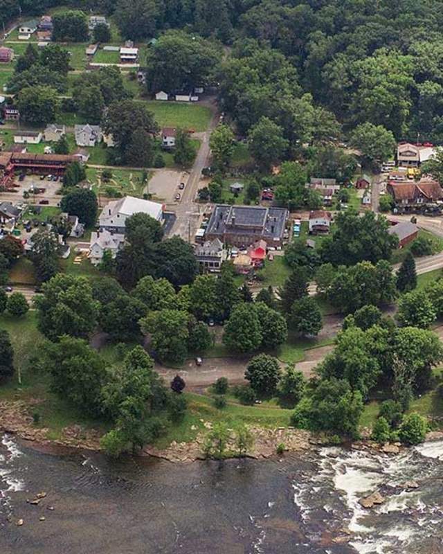 Ohiopyle aerial view