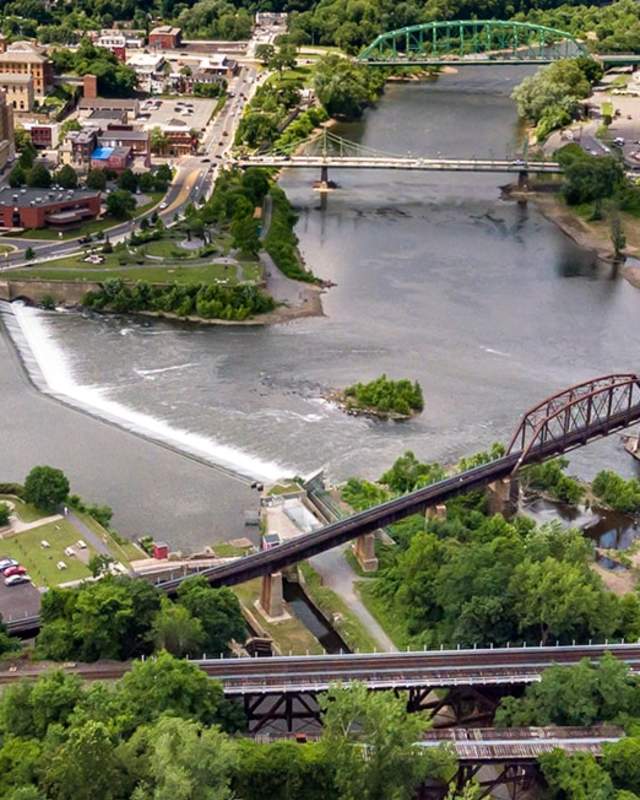Easton aerial of bridge