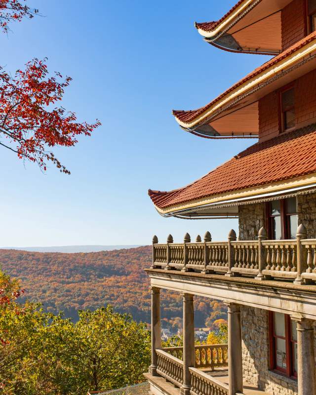 Pagoda in the fall