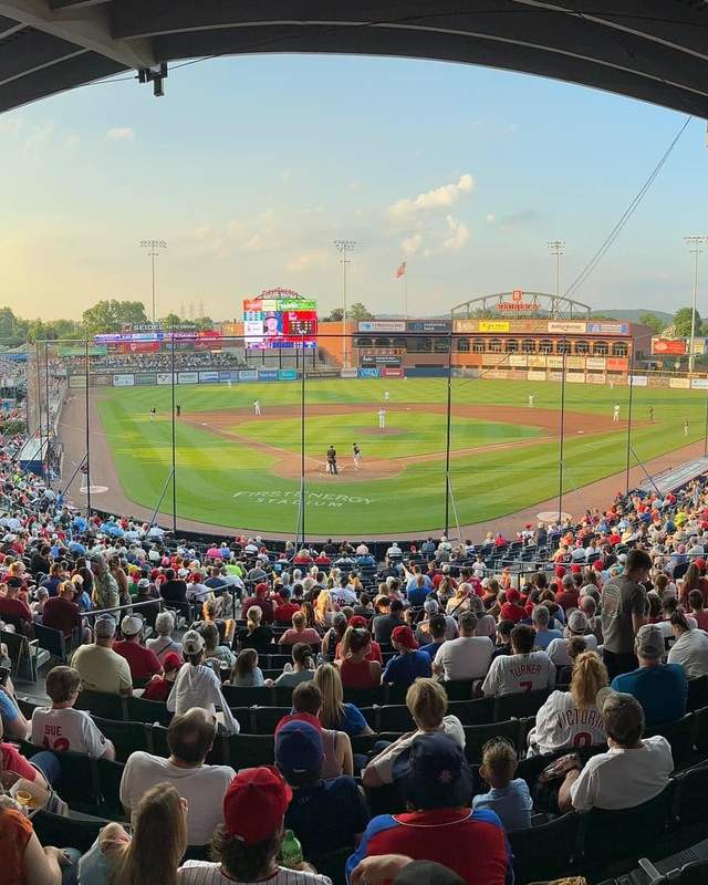 Crowd at the Reading Phils Game