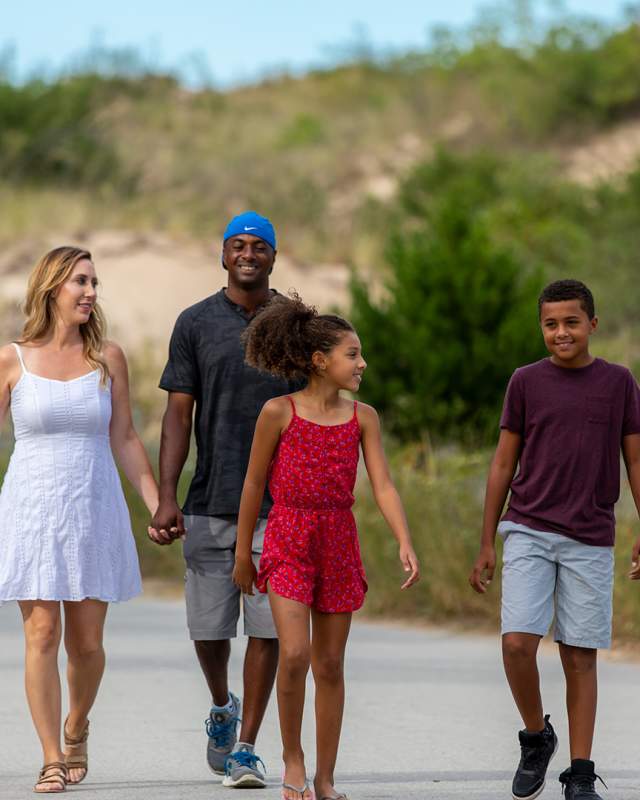 Family at West Beach