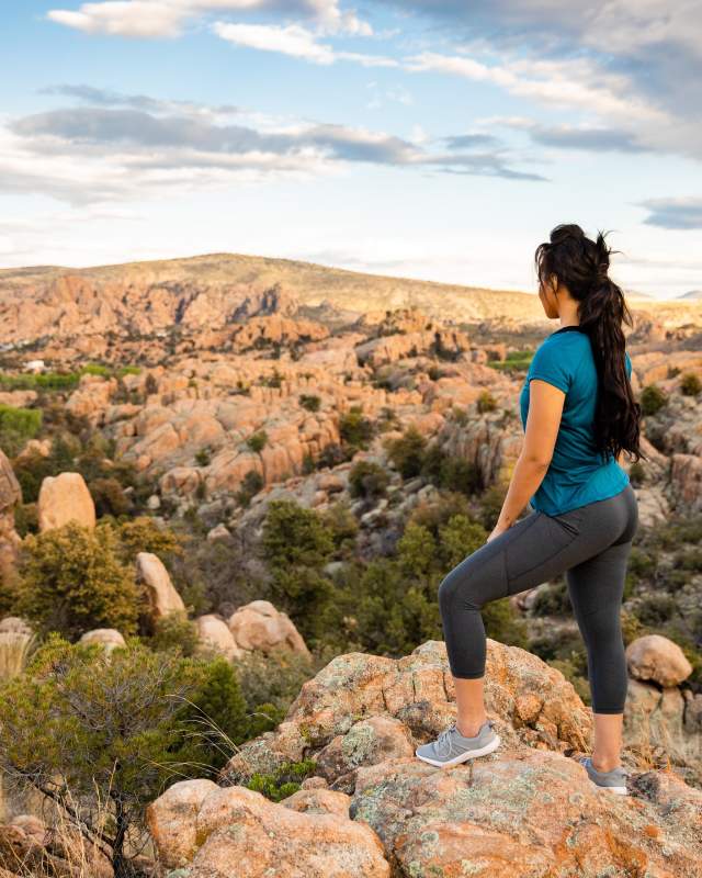 Female Hiker Overlooking the Dells