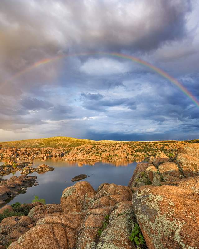 Rainbow Over Watson Lake