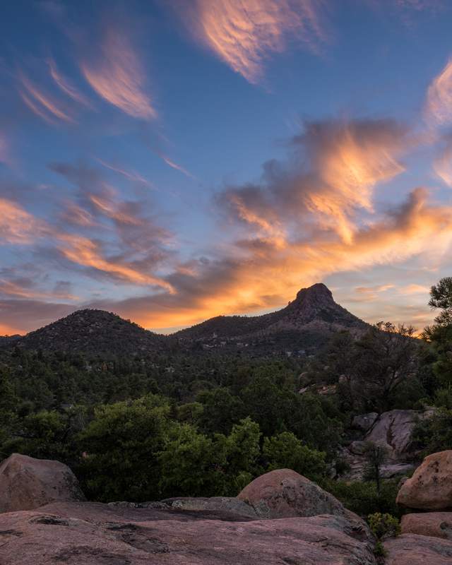 Thumb Butte Sunset - Experience Prescott