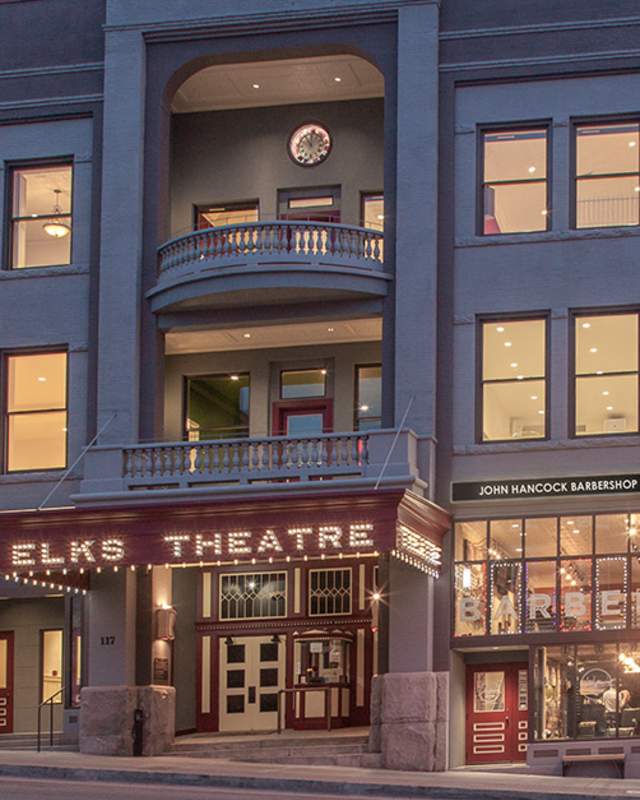 Outside of Building Elks Theatre