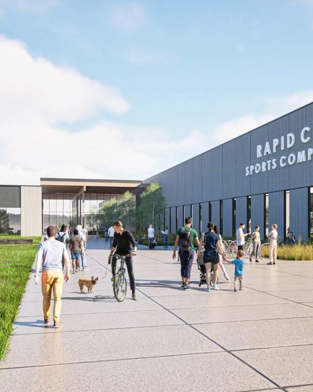 An artist rendering of the future Sports Complex in Rapid City.