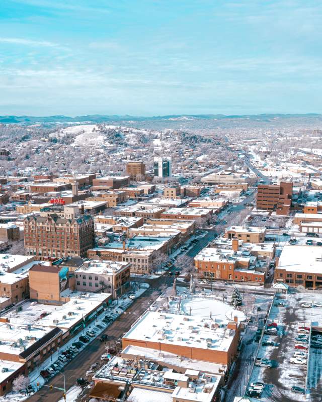 Downtown Rapid City Winter
