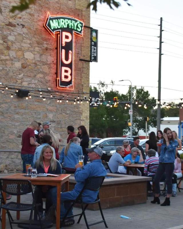 Patio area at Murphy's Pub and Grill Downtown Rapid City