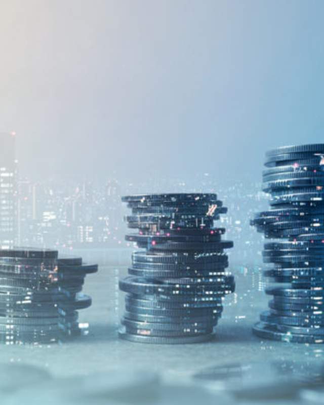 stacked coins