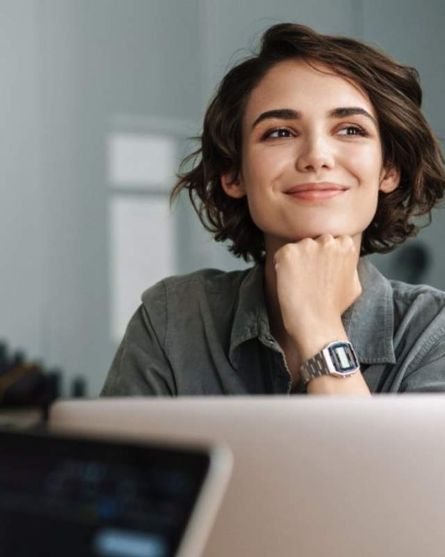 smiling woman