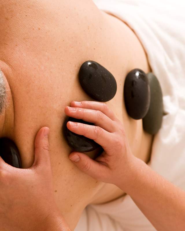 A woman undergoes a treatment at Spa Amira