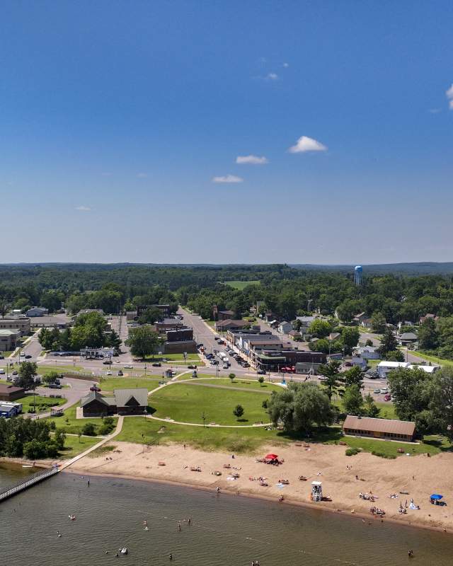 shell lake aerial