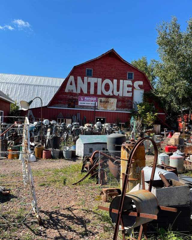 outside of antique store