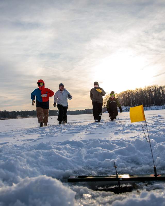 Ice Fishing Family
