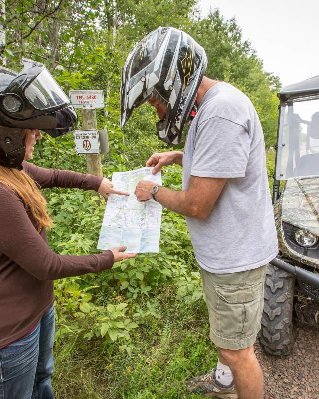 Reading an ATV Map in Washburn County