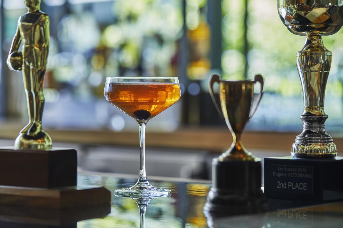 Cocktails in the Trophy Room